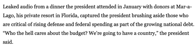 McPhersonHall's tweet photo. Waiting for a comment from #OH14 @DaveJoyceOH14 on #Trump's comment
"Who the hell cares about the budget?"
#NationalDebt is now over $23 TRILLION (it was $19.9 T on #Trump Inauguration Day)
#RepDaveJoyce has proven that he won't stand up to #Trump
#FlipOH14 Vote @HillaryMueri https://t.co/oi7DzCAYje