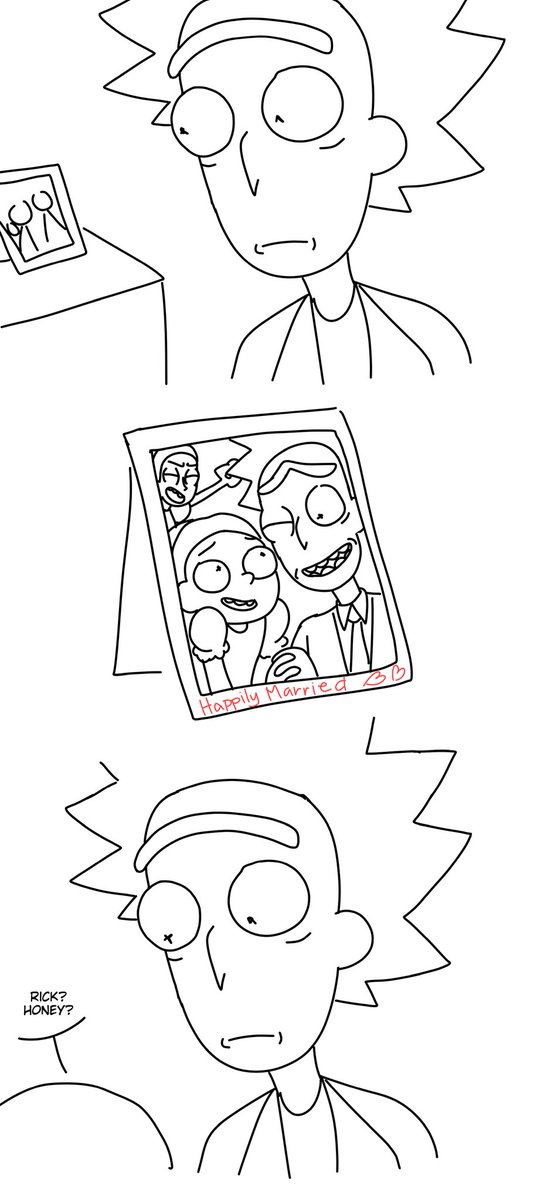 Littlecatmorty's tweet photo. That one dimension where a Rick actually married their Morty cause of a Summer

y e a h, I got lazy coloring the other two
#c137cest #rickorty https://t.co/m6wXiU6xri