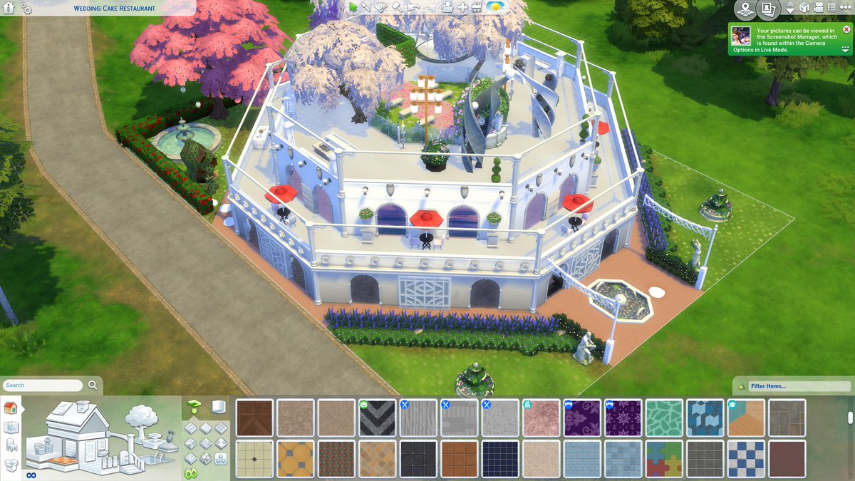 stlem354's tweet photo. Two Valentines day refurbs (a lot has changed in a year) now up on the gallery.  One, a wedding cake restaurant, for all the happy couples who are married or fantasizing about marriage, and a woohoo store, for everyone else. :D :D :D  I hope you like them!!! #TheSims4 https://t.co/TflDDJP0YE