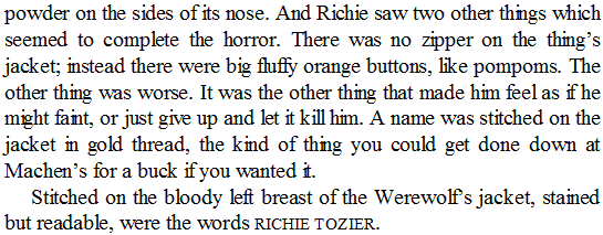 i refuse to let go of werewolf richie as a Metaphor