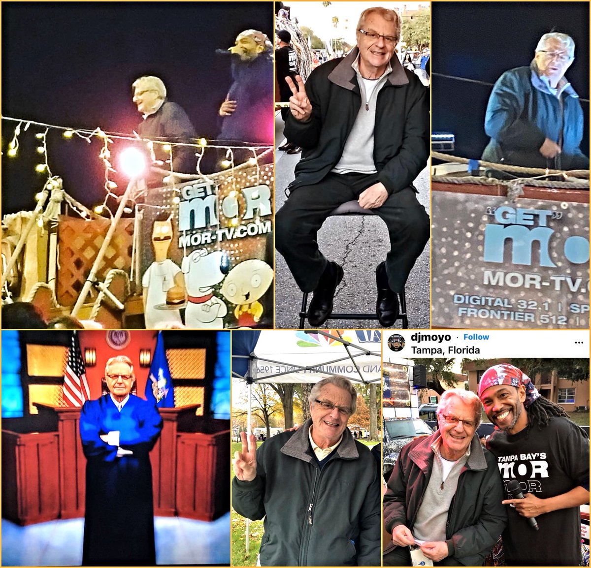 lshafran's tweet photo. Jerry Springer celebrated #wmor tv in Tampa Knights if Yago Parade. @JudgeJerryTV @jerryspringer @SpringerTV #jerryspringer https://t.co/gH9Xgelsrz