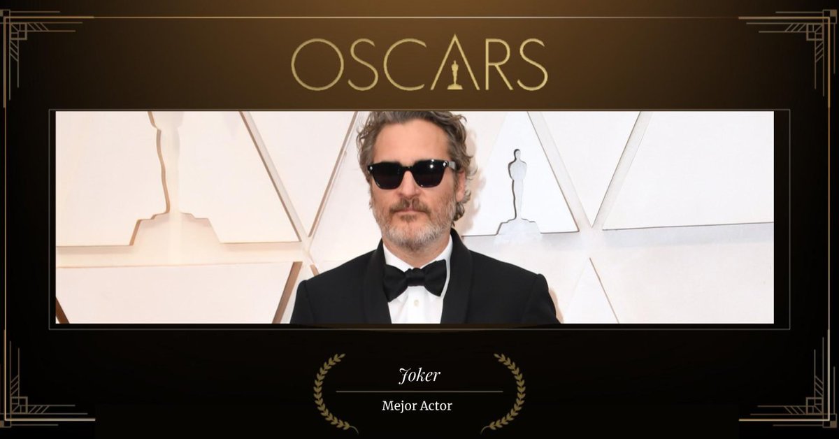 elespectador's tweet photo. @TheAcademy #Oscars Sin sorpresas acá: Joaquin Phoenix gana la estatuilla en la categoría Mejor Actor por su impresionante interpretación en la película Joker. 
https://t.co/OA5VKCjqye https://t.co/zPuQQRAhiG