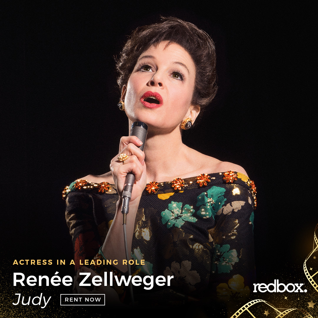 What an inspired performance and a well-deserved win! Congrats to Renée Zellweger for her role in <a href="/JudyTheFilm/">Judy</a>! See it for yourself and rent it now at the Box &amp; On Demand: bit.ly/2HdxlDT #Judy #Oscars