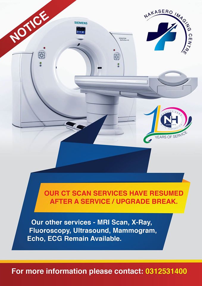 NakaseroHosp's tweet photo. #CTScanFacts A CT scan is the first imaging technique used to look for brain injury or skull fractures as it is faster than an MRI, allows radiologists to see the bones better, and a good way to see small amounts of blood. CT Scan services are available 24 hrs a day. 0312531400 https://t.co/41LQWTjUIM