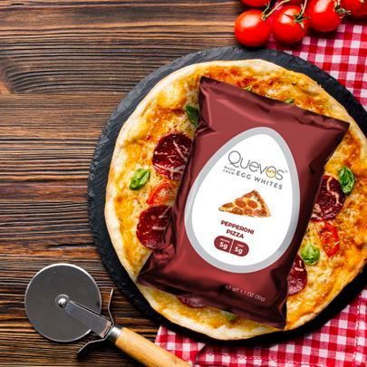 Celebrate National Pizza Day with Quevos! 🍕Enjoy the amazing taste of pepperoni pizza without any of the guilt! #FakeFlavor 😉 What's your favorite pizza topping? Let us know! ⬇️ #EatQuevos