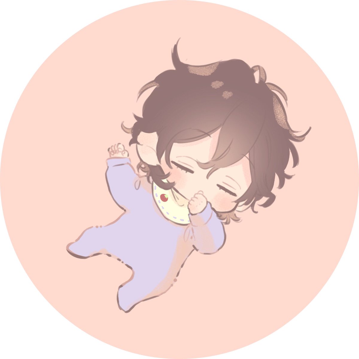 baby solo closed eyes aged down 1boy male focus pacifier  illustration images