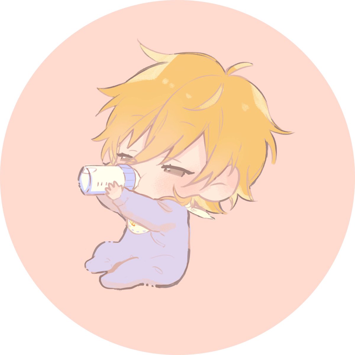 baby solo closed eyes aged down 1boy male focus pacifier  illustration images
