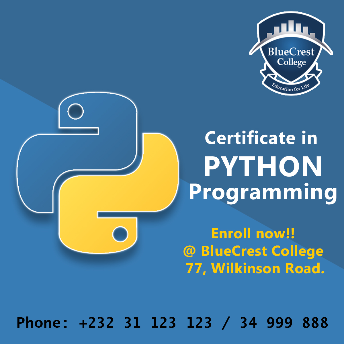 BlueCrestSL's tweet image. #WANTED! - #PYTHON_DEVELOPERS!
Few of the companies use python includes Google.
Facebook, Instagram, Spotify, Quora, Netflix, Dropbox and more.
Learn now to get in (MOST WANTED) software developers LIST!