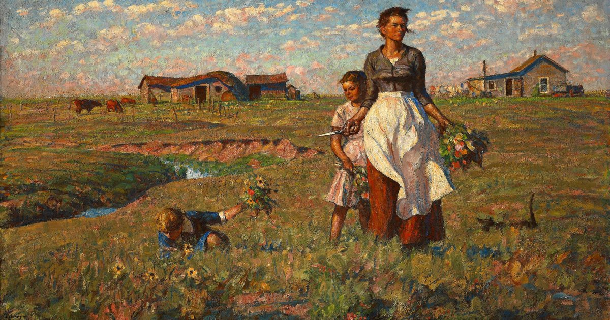 Harvey Dunn. 'The Prairie is my Garden'(reposted with a larger image)