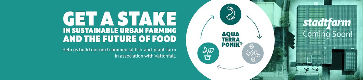 Nach dem Wochenende sind wir schon über die 60 % Schwelle gesprungen. Danke an alle die uns bei dieser Kampagne unterstützen. stadtfarm.de/jetzt-miteigen…. Macht auch mit und werdet ein Teil unserer Community !
#seedrs #urbanfarming #VerticalFarming  #Aquaponik #kreislaufwirtschaft