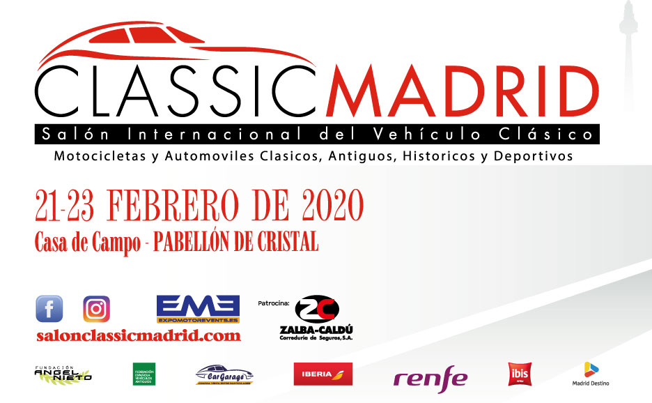 Como todos los años, estaremos en la Feria #ClassicMadrid20 del 21 al 23 de Febrero en el Recinto Ferial de la Casa de Campo, en la planta Alta Stand 552. Os esperamos para enseñaros una selección de nuestros #Mercedes-#Benz  #clásicos a la venta. 
salonclassicmadrid.com