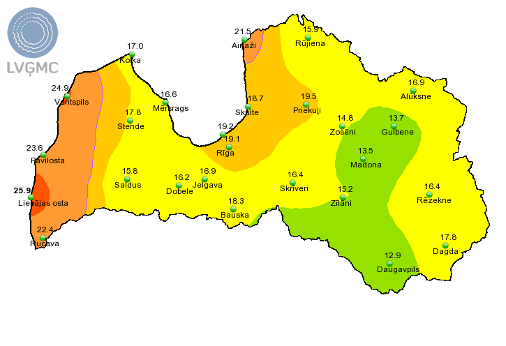 LVGMC_Meteo's tweet photo. Pirmdien naktī un no rīta Latvijā vētra nenesa tik lielus postījumus kā Eiropas rietumos - maksimālās vēja brāzmas tika novērotas Liepājā - 26 m/s, Kurzemes rietumos arī intensīvi lija, plašāk lasi https://t.co/InbQ8PgyWU
#ziema2020 #vetra #Liepaja #Ventspils #Pavilosta #Rucava https://t.co/0umZRlZrEE