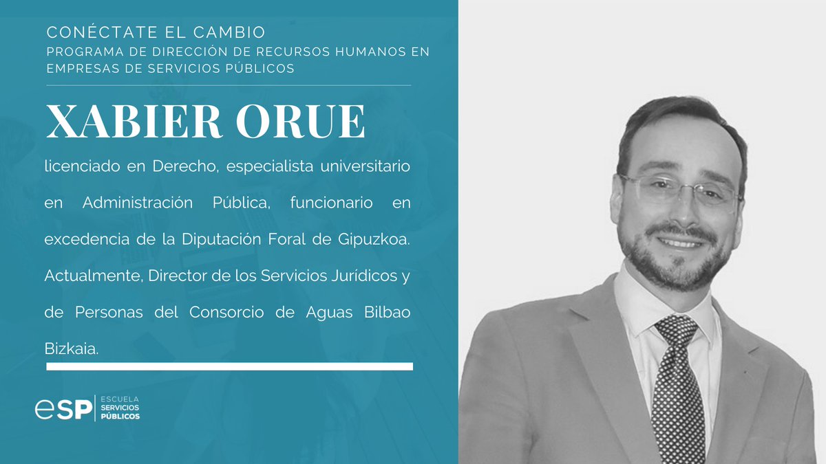 Escuela_SP's tweet photo. CONOCE A...

Xabier Orue, ponente de nuestro programa de #Dirección de #RecursosHumanos en Empresas de #serviciospúblicos  que se inicia este próximo 27 de febrero. 

¿Más información? Accede a nuestra web: https://t.co/SRz7T9NDcN https://t.co/oWAZJIALDB