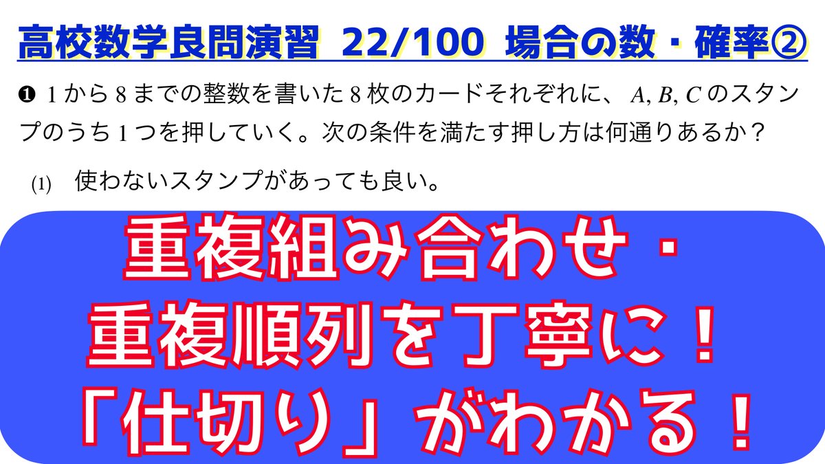 重複順列 重複順列