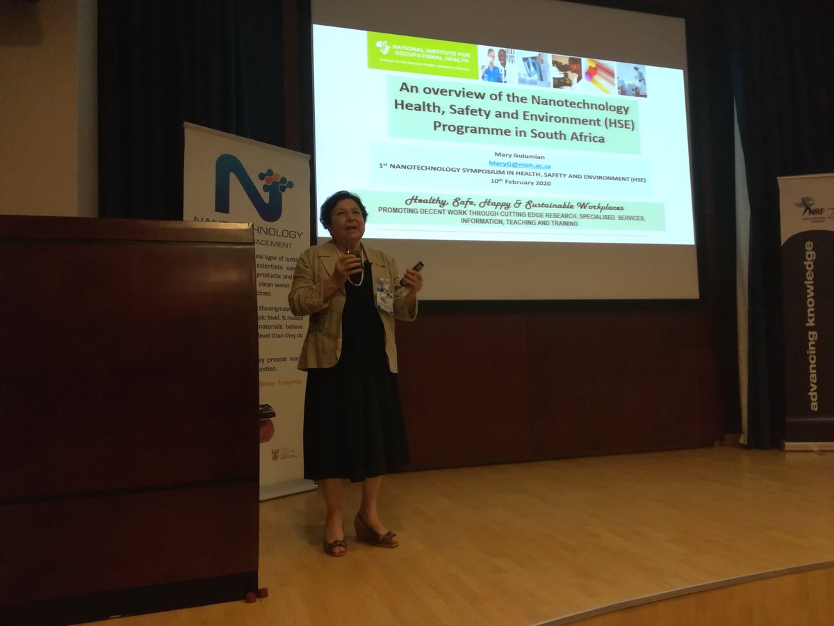npeptweet's tweet photo. The second session, which is on Research and Development, is now in progress after the tea break for the delegates. Prof Mary Gulumiam from @nioh_sa opens up this session with an overview of the Nanotechnology HSE programme in South Africa @NRF_SAASTA @dsigovza #NanoHSE2020 https://t.co/eBiNqPi4Zm