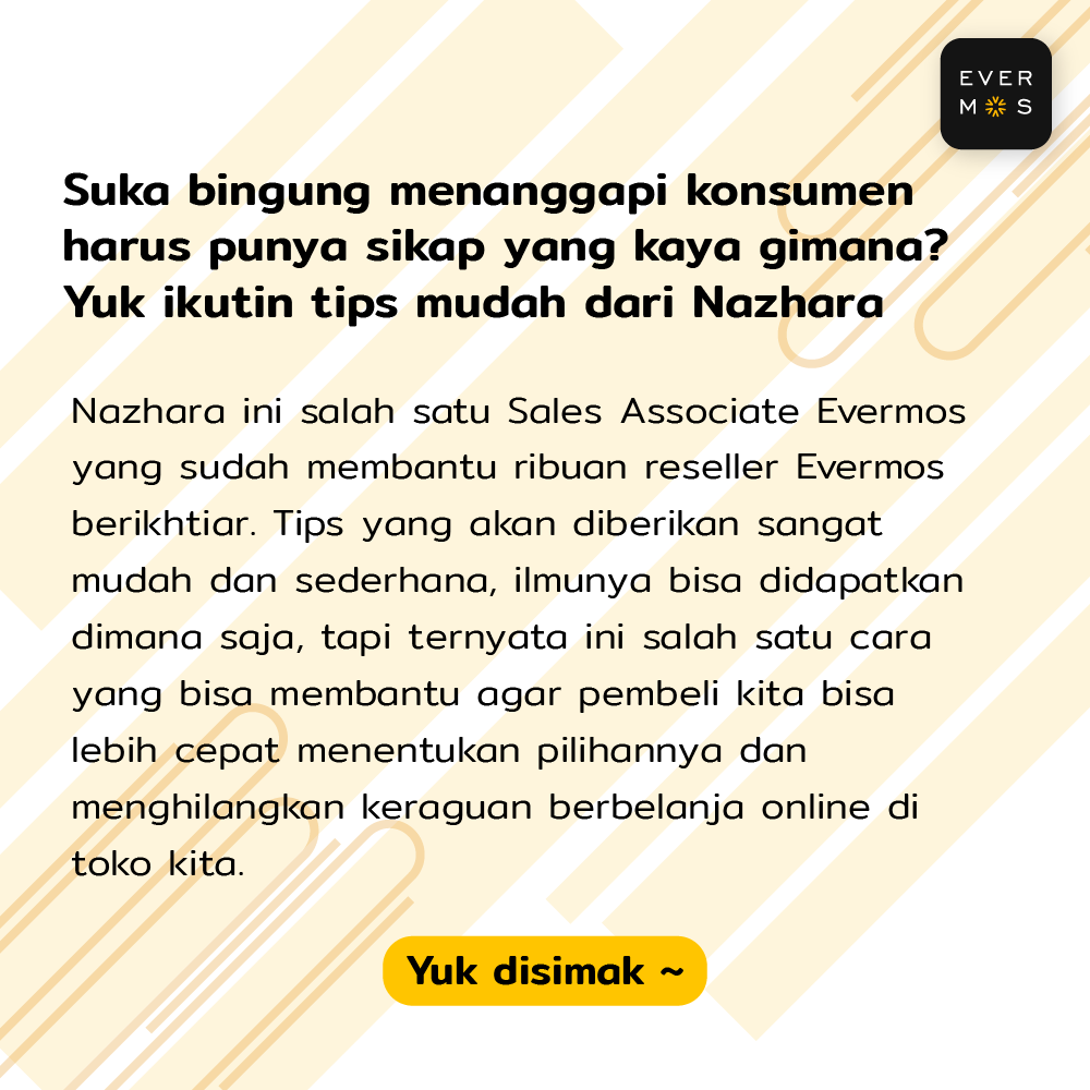 ButikFatiha's tweet photo. #Evermos: Wah udah lama nih gak ngasih tips ala krywn Evermos😘
Kali ini kenalan sama Nazhara+5 tips mdhnya yuk~
Coba cek gmbrnya biar ilmunya dpt ya jgn lupa jg u/di share spy semua dpt ilmunya ♥ https://t.co/yxsr933F3D
@BundaAisyHafiy
#PeluangBisnis
#ResellerKaya
#IndianaStore