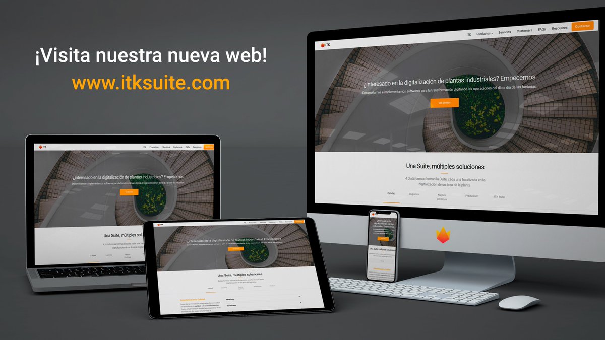ITKSuite's tweet photo. ¡Estrenamos nueva web! En el nuevo sitio podréis saber más sobre nosotros, sobre nuestros productos&amp;servicios,  clientes, etc. así como leer nuestro Blog. ¡Vísitala!

https://t.co/3DzfIN5XxS https://t.co/2lZUXdkjBo