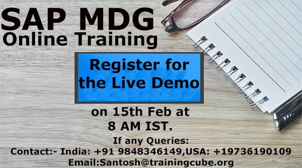 Enhance your skills to #SAP Master Data Governance
Interested people Register Here: goo.gl/qCXxcb
If any Queries:
Email:Santosh@trainingcube.org
Contact:- India: +91 9848346149,USA: +19736190109
trainingcube.org/courses/sap/sa…