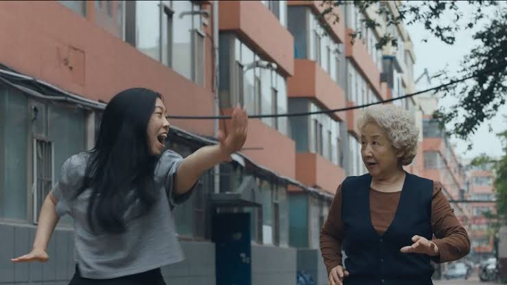 the farewell (dir. lulu wang, 2019)- a family struggles to hide a secret from their grandmother who doesn't know she's dying of cancer- based on lulu wang's actual family (even the lie)- depicts the struggles of being an immigrant & feeling like a foreigner in your own country