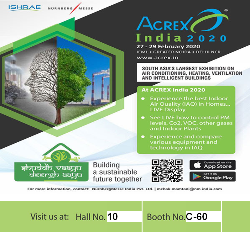 Samco Flex Ducts™ is proud to be a part of ACREX INDIA 2020 on 27th, 28th and 29th Feb at Greater Noida, DELHI NCR. Visit us at Hall Number-:10, Booth Number-: C-60
#samcoflexducts #ducts #ishrae #ducting #hvac #ashrae #ductwork #acrex