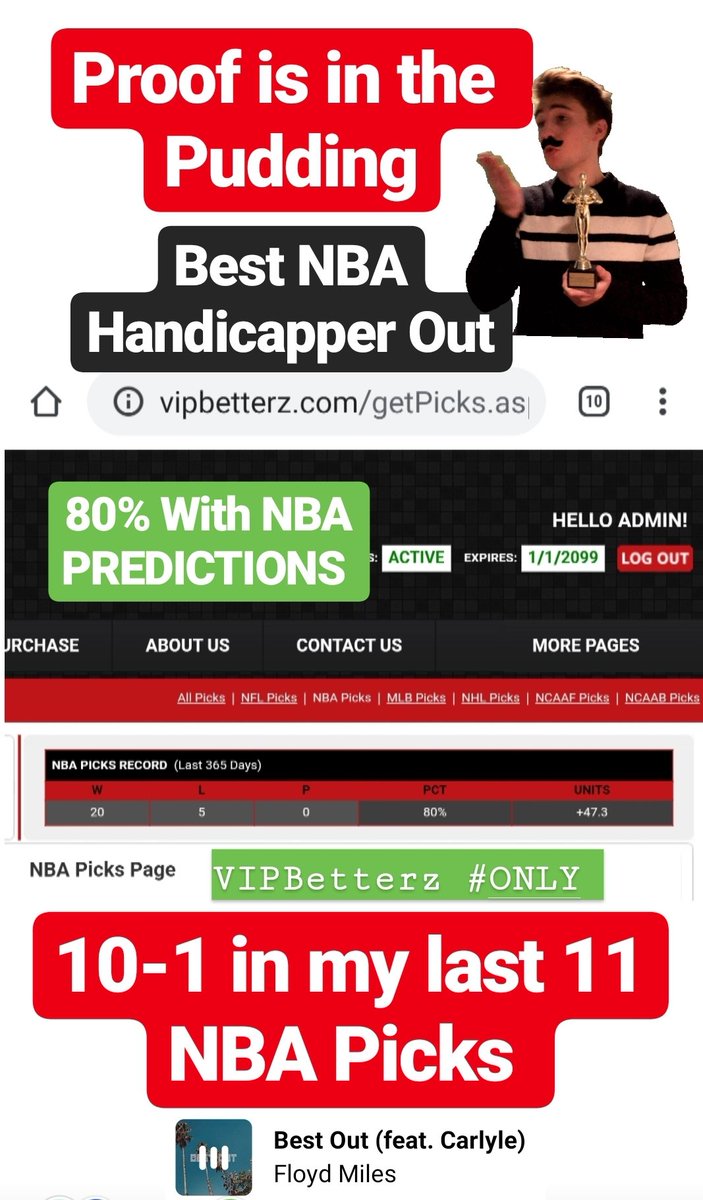 VegasBigMon's tweet photo. Best NBA handicapper Out. If you think otherwise, come see me. Hitting my NBA Premium Play's at a 80% Ratio. 
https://t.co/BakeYRVlJb
3days $29.99, you get my Premium and personal Play's. Come cash this Shhmoney with Us‼

#YESSIRRRR #VIPBetterzOnly #vipwin #bettingtips #betting https://t.co/JUT4aBSgbI