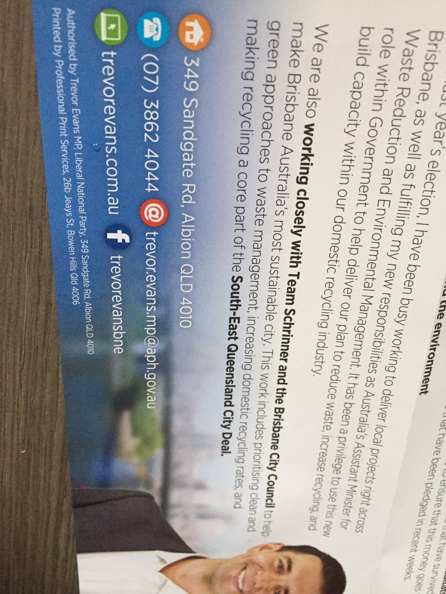maxthelobbyist's tweet image. An endless supply of glossy flyers from @Schrinner isn’t enough .. now we get glossy letters from Trevor Evans spruiking @team_schrinner .. can’t wait for @PatrickCondren to stop the rorts #bcc #brisvotes #auspol