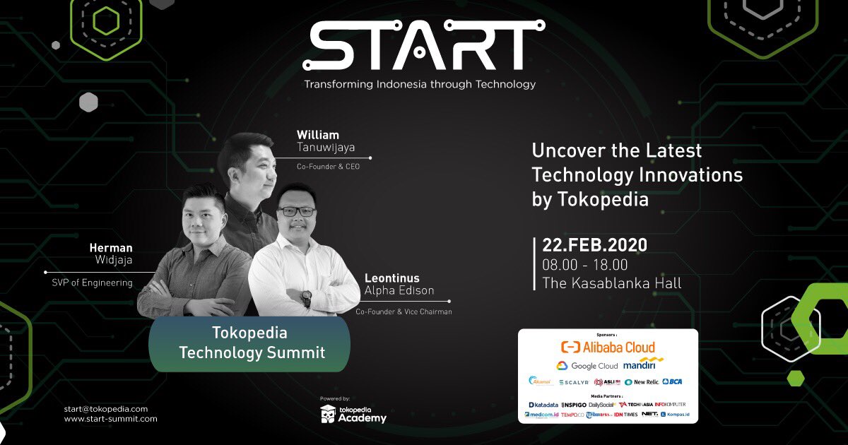 Tokopedia START akan kedatangan dua tamu spesial yang mempunyai peran penting pada Indonesia, lho. Cek bagian Speakers di tkp.me/TokopediaSTART untuk tahu profilnya!