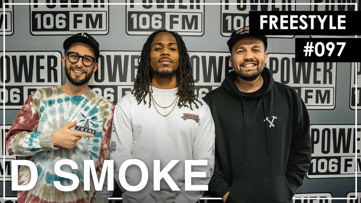 Power106LA's tweet photo. Inglewood’s very own #DSmoke brought the rhythm &amp; #SPANISH flow to the #LIFTOFF with the L.A. Leakers in #Freestyle097! 😳😳😳🔥🔥🔥
•
[WATCH] https://t.co/bFtQEynJuR
🎙: @DSmoke7 @J_Credible @djsourmilk https://t.co/A1VEovtbkp