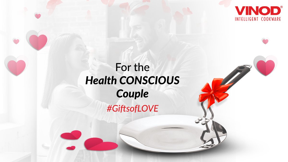 Vinod_Cookware's tweet photo. The Perfect Valentine, in your Kitchen #PlatinumTriplySeries for the couple that promises to grow healthy and hearty together! Simply: https://t.co/Xwx98GbZXk
#valentinesgift #stainlesssteelcookware #sasmetal #platinumtriplycookware https://t.co/2Zo8w15zB4