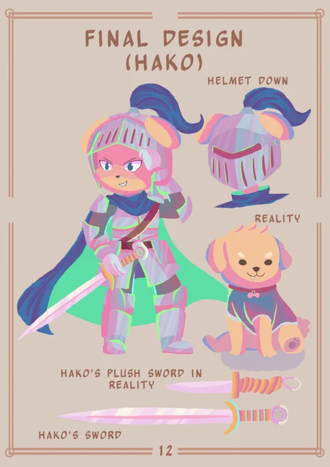 A small snippet of the artbook I did for said comic, including the character designs, a scrapped page and rejected ideas
#Comic #Dog #Knight 