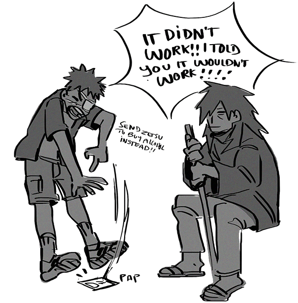 couple more favorite obitos ive drawn.... i luff him........... 