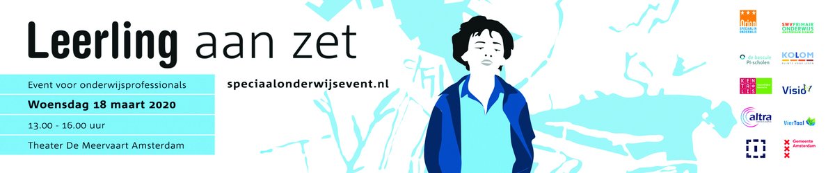'Het is niet dat we kinderen recht moeten maken, het is dat we  kinderen recht moeten doen.' (Ivo Mijland). 18 maart Leerling aan zet. Interessante workshops en sprekers! Voor meer info en aanmelden: speciaalonderwijsevent.nl
