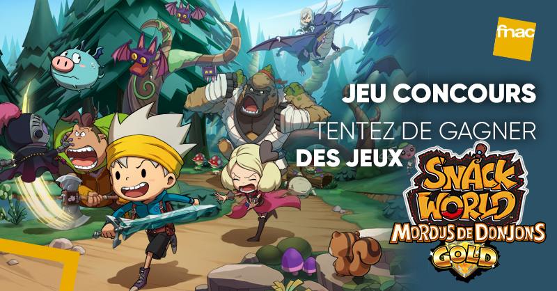 JEU CONCOURS 🎁 | Tentez de gagner des jeux #SnackWorld Mordus de Donjons - Gold avec <a href="/NintendoFrance/">Nintendo France</a> 🎮
Pour participer : RT + Follow <a href="/Fnac/">Fnac</a> 
👉 bit.ly/2NaGwrS