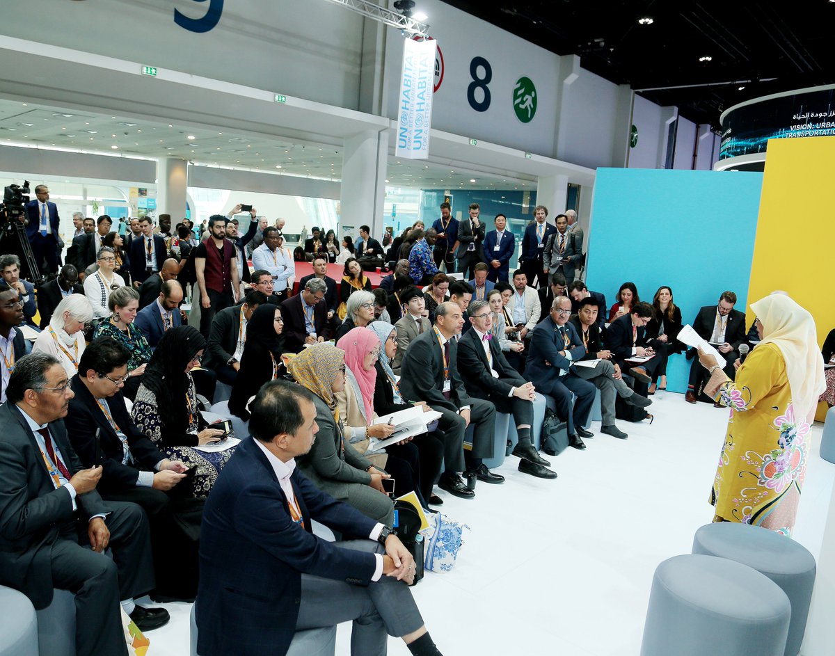 UNHABITAT's tweet photo. “Digital technologies, depending on their use, can widen or reduce the inequality gap.” -@MaimunahSharif at the launch of the People-focused Smart Cities @UNHabitat #FlagshipProgramme https://t.co/AEeRqokbEi