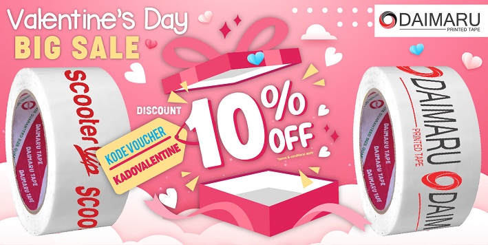 DaimaruOfficial's tweet photo. Promo Hari Valentine Diskon 10% Produk di https://t.co/vHqwwUrhG6 Dengan Code Voucher "kadovalentine" Hanya Berlaku di Bulan Februari 2020 https://t.co/VRL6aCaLKt