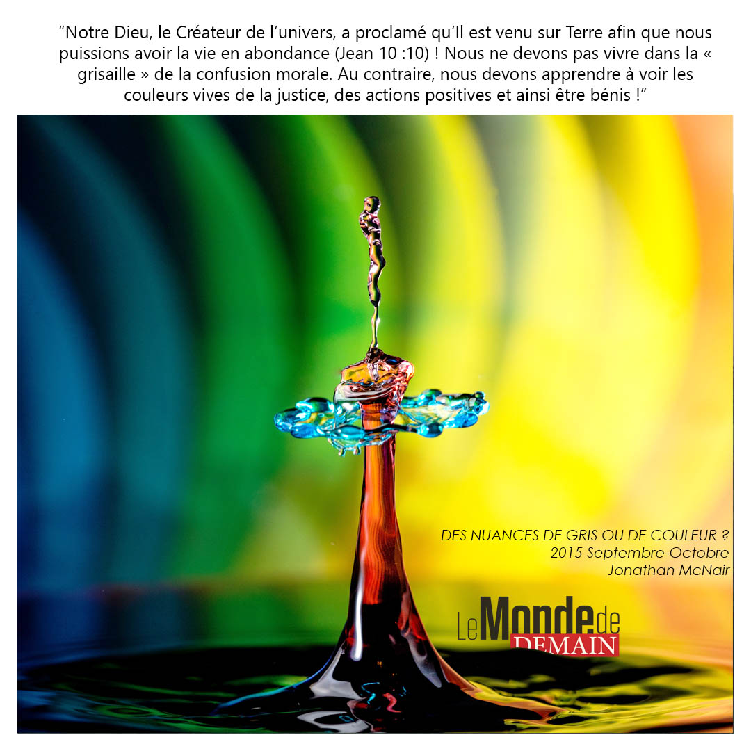 mondedemain's tweet photo. DES NUANCES DE GRIS OU DE COULEUR ?
https://t.co/iSkI7wfLtb
2015 Septembre-Octobre
Jonathan McNair
#ScriptureQuotes #DailyScripture #BibleGuide #BibleStudy #ChristianQuotes #ChristianLiving #DailyBibleVerse #BibleVerse #BibleQuote #TWDaily #TomorrowsWorld #TomorrowsworldTV https://t.co/363x0A49HO