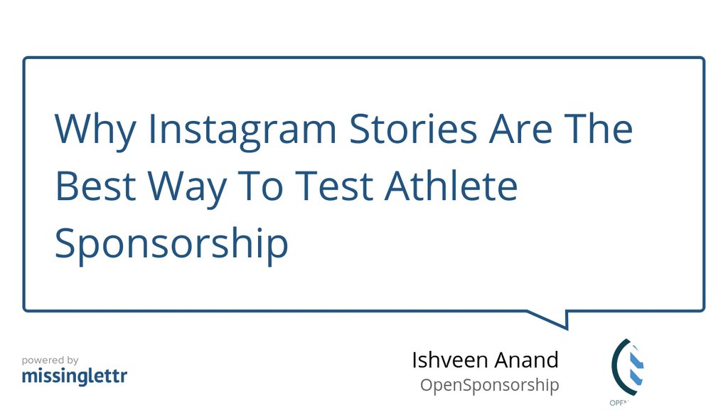 OpenSponsorship's tweet photo. "Get the biggest bang for your buck and promote your brand on a channel that has a greater reach." https://t.co/iecfd7ZNZY #InfluencerMarketing #Instagram #AthleteSponsorship https://t.co/s2tbIZ1nSc