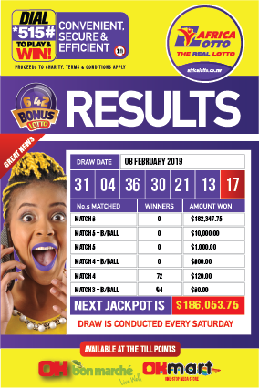 lotto number last week