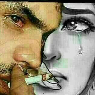 Tears are words the hearts can't say.🖤

الدموع هي كلمات لا يمكن للقلب أن يقولها.🖤