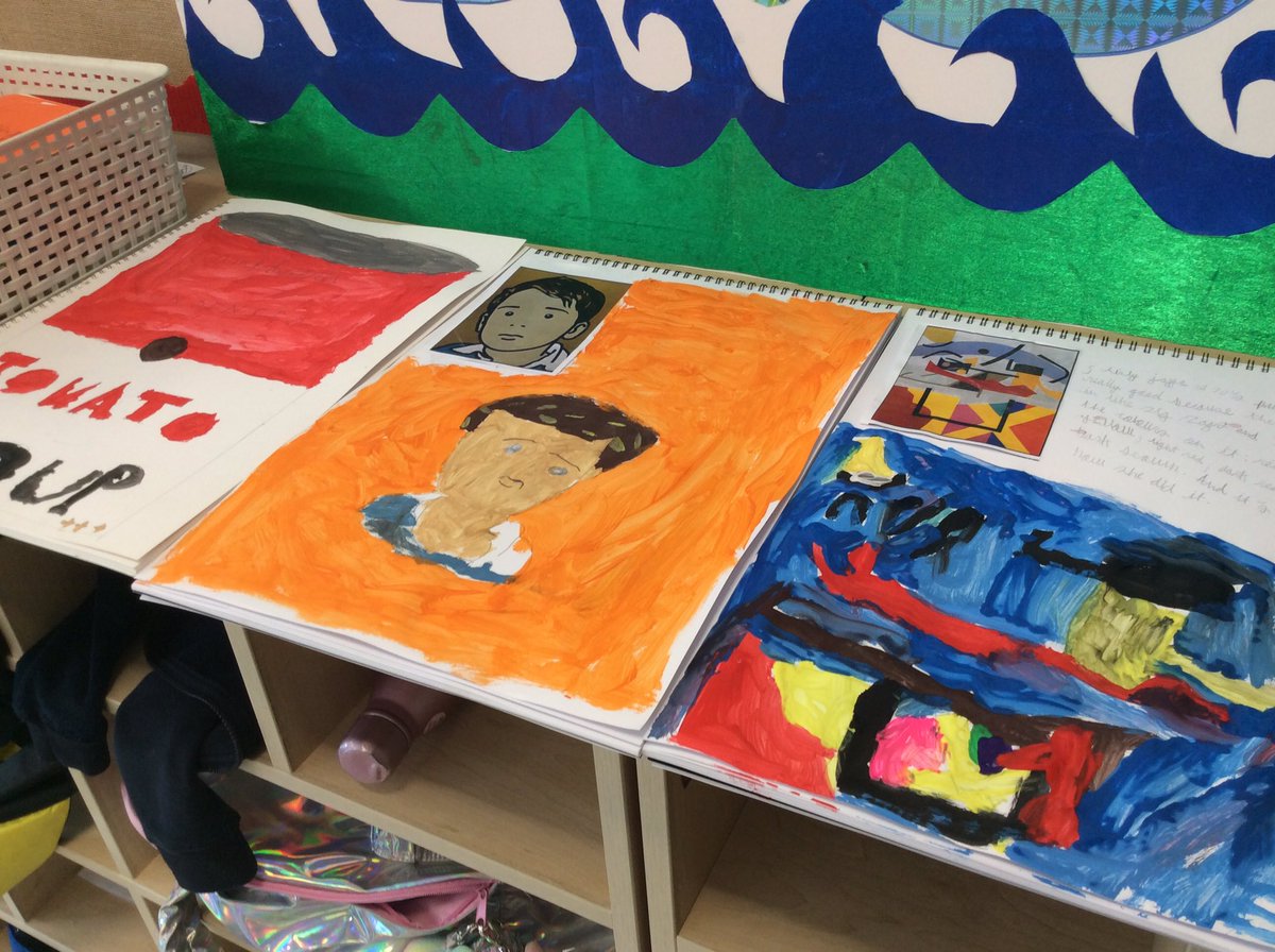 #JPS3B have been busy getting arty today impersonating famous paintings from different decades. Can you tell which artists inspired us? #JPSconcepts