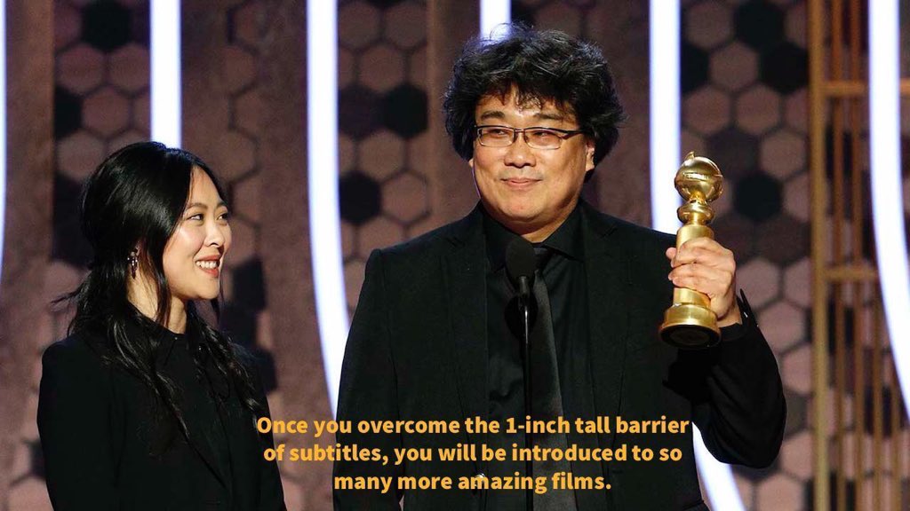 This girl words from #BongJoonHo  make a stronger impact 👏🏻 Thumbs up for this translator 👍👍 #sharonchoi 👏🏻👏🏻 

#Oscars #Oscars2020 #OscarsAllAccess #Parasite