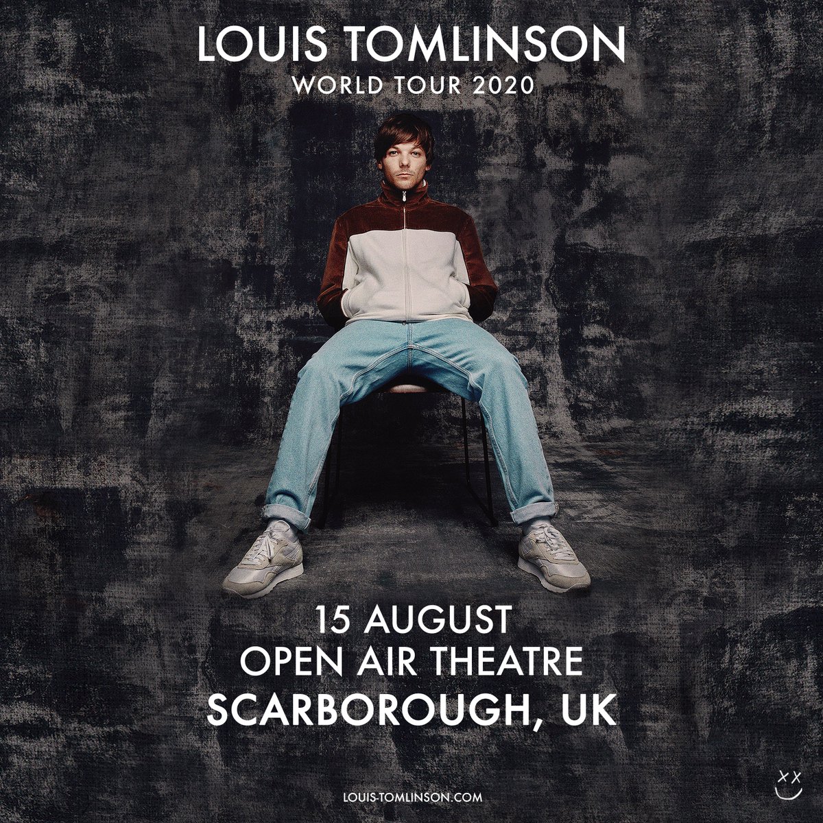 Louis_Tomlinson's tweet photo. Well excited to say I'll be playing Scarborough Open Air Theatre in August ! On sale on Friday at 9am GMT, see you all there https://t.co/S2V4BhtU92 https://t.co/dHu3pHCx08