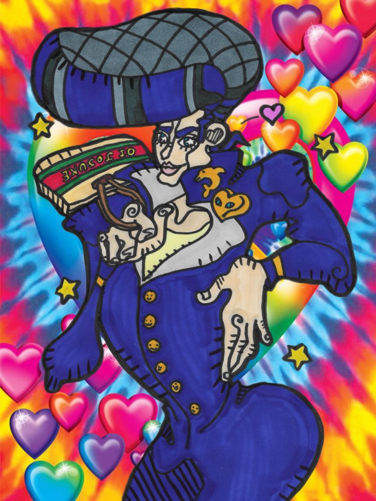 JJBA_irl on X: Drawing Jojo Characters in Oingo Boingo Style Every Day  until Stone Ocean Anime is Announced (Day 27) (Josuke Higashikata)    / X