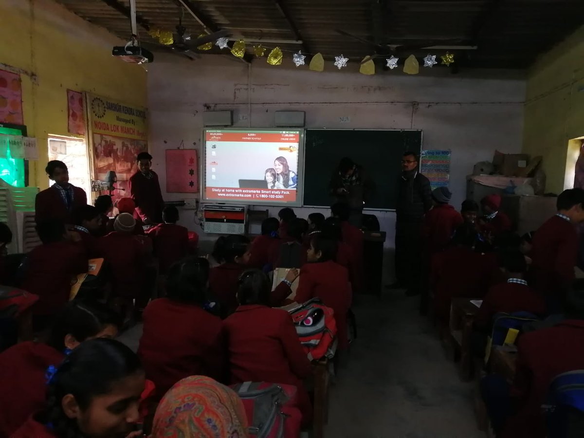 extramarksNPO's tweet photo. Thank you @LEADindi for the enlightening workshop at our partner school in Noida, on a very relevant issue of #waterconservation. We thank our partners @SopraSteria_IN for their constant support in improving learning environment for #Students. https://t.co/cYk2CJ8T0A