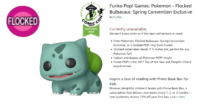 bulbasaur funko pop amazon