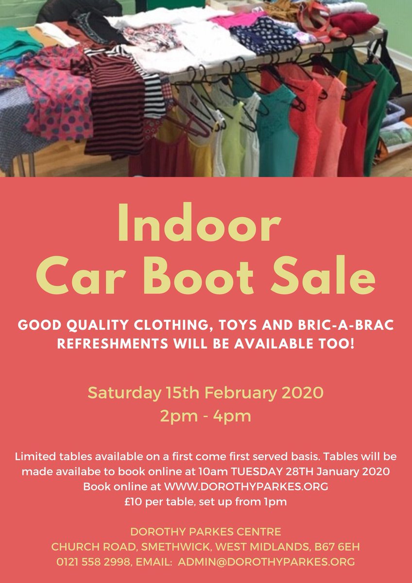 Indoor car boot sale @dorothy_parkes great opportunity to get rid of all those unwanted Christmas items....