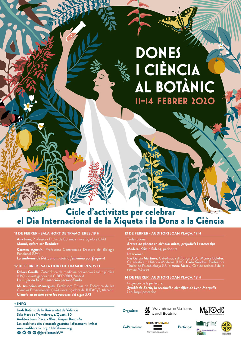 JardiBotanicUV's tweet photo. Bon dia! Encetem una setmana plena d'activitats amb motiu del Dia de la Xiqueta i la Dona en la Ciència. Demà, #11F, iniciem el "Dones i Ciència al Botànic" de 2020 amb les primeres conferències. No us ho podeu perdre. Us esperem! #DonesICiència
https://t.co/sSZattr7yw https://t.co/J9wwx8STTU