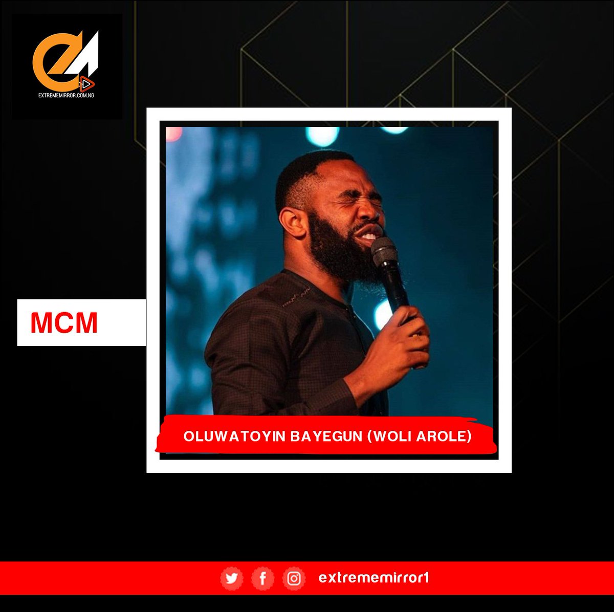 gidiplugng's tweet photo. Our #MCM is @officialarole 
Oluwatoyin Bayegun, is a popular Nigerian stand up comedian known for posting Comedy skits online.
Woli Arole is one of the Nigerian comedian with distinctive style of comedy delivery.
#Loc3
#extrememirrorng https://t.co/1bwaQxxEfh