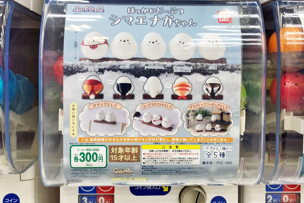 目指せ全種コンプリート！雪の妖精シマエナガがガチャガチャに！