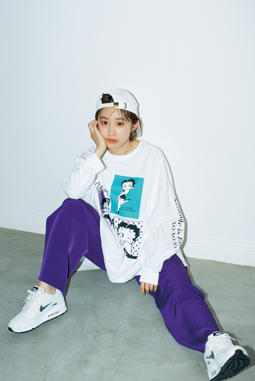 アベイル しまむらグループ 高橋愛 ちゃんが着るやんちゃコーデ ビッグtシャツが主役のメンズライクスタイル キャップを後ろに被って少年ぽさを出して T Co Aesjyt8d4r しまパト アベイル Avail キレイノート ニッポン放送 ラジオ